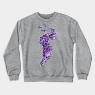 purple fantasy owl Crewneck Sweatshirt